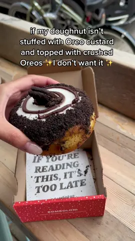 it is what it is #bomboloni #doughnut #oreo #chicagodonutshop #donut #oreodonuts 
