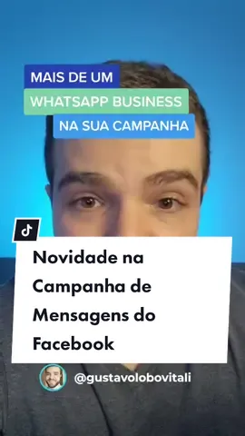 Novidade fresquinha para quem faz campanhas de mensagem para whatsapp! Você vai poder utilizar mais um número business nos seus anúncios! #trafegopago #campanhademensagens #whatsappbusiness #anunciosfacebook #anunciosonline