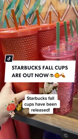 These cups are giving me all the fall vibes.☕️🍂🙌🏼 #krazycouponlady #starbuckscups #starbucksfall2022 