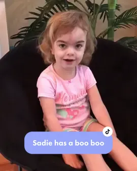 That time Sadie had a boo boo. She has ways been so funny and creative. We don’t ever want this to stop 🥹 #curesanfilippo #childhooddementia #tiktokforacure #savingsadierae #sillyvideos