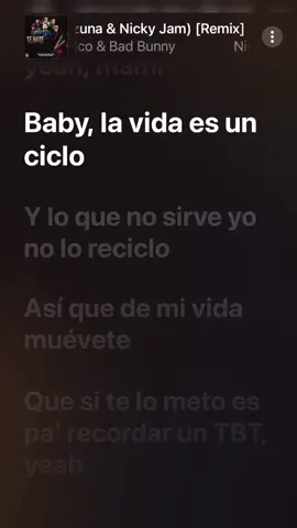 baby la vida un ciclo❤️‍🔥🔥✌️#tebote#badbunny#babylavidaunciclo#lyrics