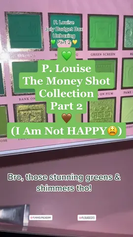 FINALLY! The COMPLETELY OVER DUE Part 2 of the P. Louise, The Money Shot Collection Unboxing! Tho, the palette is so gorgeous, I am so upset. I still & will ALWAYS love @plmakeupacademy @p.louiseceo 