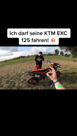 Ich darf seine KTM EXC 125 fahren! 💥 #davidbost #2takt #motorrad #supermoto #125cc #gehtsteil