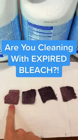 I had a suspicion my bleach was no longer active. Instead of continuing to clean with these full bottles of bleach I decided to test to see if they were working. Im SO glad I did! @Clorox @gocleanco #cleaningtiktok #bleachpraylove  #gocleanco #cleaningexperiment #cleaninghacks #cleaningtips