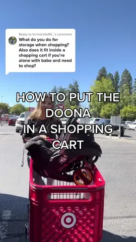 Replying to @lorrinicole96_ this is how I do it & still have lots of space in the basket! 🤗 #doona #doonastroller #groceryshopping #babyregistrymusthaves #pregnancy #newbornbaby 