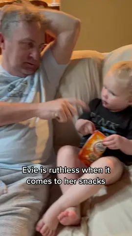 It’s the eye contact while she eats it