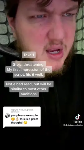 Replying to @melo_d_grace here’s an example of how I would flip a stoic, threatening script! #voiceover #voiceactor 
