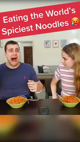 She tricked me into eating them 🥵 #fyp #spicy 