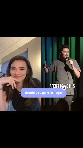 #duet with @jordan.thewlis or come work at Daily Wire where degrees aren’t a requirement 🤪🤪 #Comedy #standup #collegejokes
