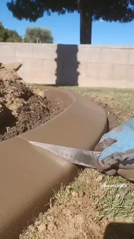 The perfect slice.   #oddlysatisfying #asmr #cakeorfake #relaxing #concretecurb #landscape