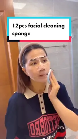 12pcs facial cleaning puff sponge #facialcleanser #sponge #tiktokshopbudol #fyp #foryourpage