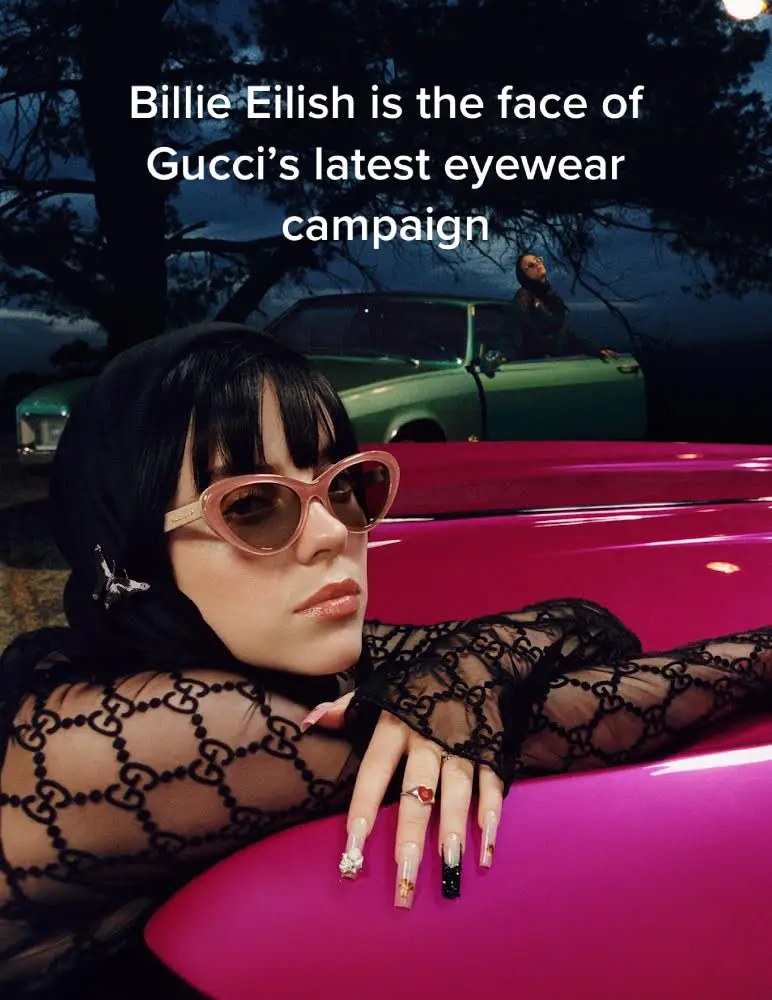 @gucci looks good on @billieeilish 😎 #snobtok #highsnobiety #billieeilish