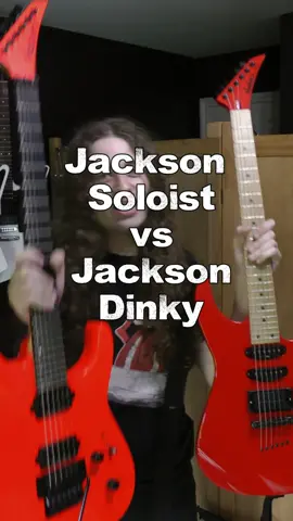 Here's some useless guitar info. The Jackson Soloist vs Dinky #jacksonguitarsofficial #jacksonsoloist #jacksondinky #guitarreview #guitarlesson