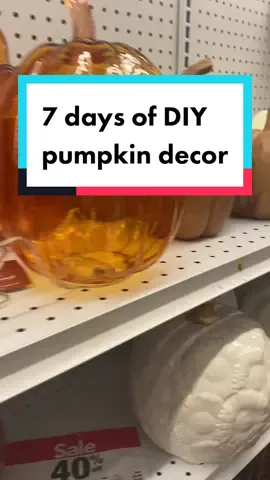 Calling all pumpkin lovers! Today I’m launching our 7 days of DIY pumpkin decor. Get creative and learn how to make your own fall decor. Stay tuned for more! #falldecor #pumpkins #pumpkinseason 