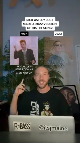 Rick Astley just made a 2022 version version of “Never Gonna Give You Up”! #rickastley #nevergonnagiveyouup #rickroll #beforeandafter #80s #2000s #music #hit 