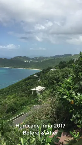 Trigger warning: September 6, 2017. Category 5 Hurricane Irma before & after. #neverforget #category5hurricane #hurricaneirma #hurricaneirma2017 #beforeandafter #hurricaneseason #stthomas #stthomasusvi #usvirginislands #usvi 