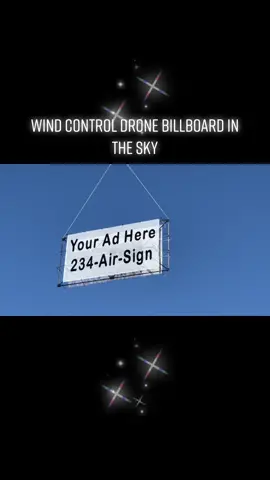Wind stabilization billboard suspended from a drone. http://droneairsigns.com #drone #drones #dronebillboards #dronemarketing #outdooradvertising #outdooradvertisingleddisplay #outdooradvertisers #outdooradvertisingscreen