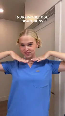 a must-try hairstyle for nursing school😊🤍 #slickbuns #slickbackbun #spacebunstutorial #nursinghairstyles #nursingstudent #nursingschool #nursingschoolhacks #longhairstyles #fyp 