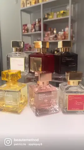 Battle of the fragrance houses! Whos your favorite scent house? MFK, Versace, Burberry, Gucci, V&R or MJ? let me know!!! #perfume #beautemethod #smellgood #fragrance #mfk #versace #perfumecollection #fragrance