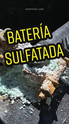 😱 Causas, fallas y soluciones a las baterías sulfatadas de un auto, carro o coche.,#educacionautomotriz #datocuriosodeldia #curiosidadessobre #mecanicaautomotriz #mecanicoslocos  #tallermecanicoautomotriz #mecanica #ememike #baterias 