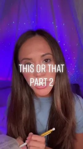 Part 2 of this or that ✍🏼 #asmr #asmrwhisper #asmrquestions #asmraskingyouquestions #fyp 