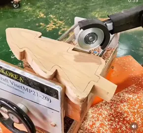This is So Satisfying,Multi Cutter Curving out wood. #powertools #toolstoday #toolsinaction #tools #tool #woodwork #woodworking