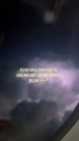 Flew over some thunder and lighting on the way back from Italy to England ⚡️ #lighting #thunder #thunderstorm #thunderandlightning #weather #storm #plane #holiday 