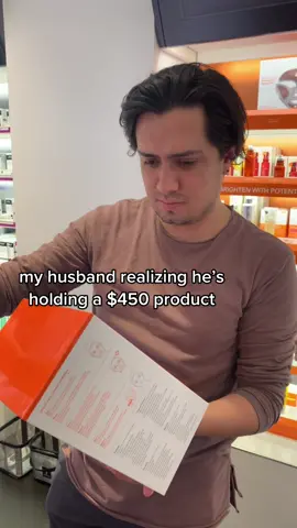 we went to sephora and he swore all skincare was $7 average #foryoupage #skincare #husbandwifecomedy #SkinCare101 