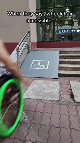 This is not wheelchair accessible!