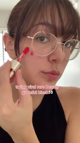 i want to look like i just left the beach all year pls and thank u #rarebeauty #makeuptryon #selenagomez #blush 