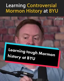 Top faithful Mormon scholar Patrick Q. Mason talks about learning controversial #mormon history at @brighamyounguniversity .  #lds #churchofjesuschristoflatterdaysaints #byu #exmormon #ward666 #exchristian 