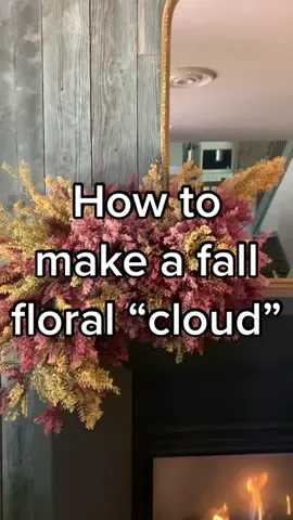 DIY fall floral cloud - fall decorating without hundreds of pumpkins. 😜🍂 #falldiy #falldecor #cozyathome #fallaesthetic #DrPepperTuitionContest #ChewTheVibes #fallfinds 