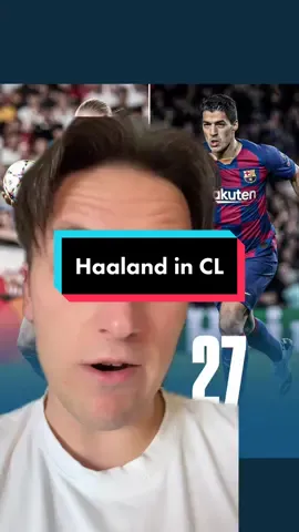Haaland in Champions League #haaland #goal #suarez #championsleague #mancity #barcelona #football #footballtiktok #futbol #Soccer 