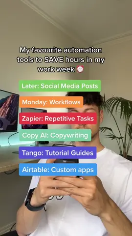 Best automation tools to save time in your work week ⏰ #digitalmarketing #ecommerce #businesstips #sidehustles 