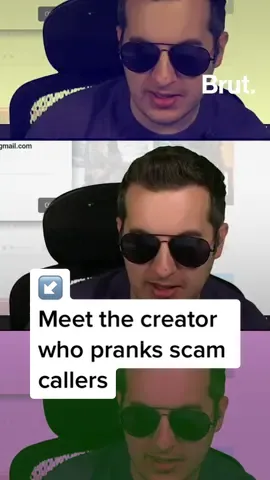 He scams scammers... so they can't scam you. Meet the scambaiter @kitbogashow. #scamcalls #fyp 
