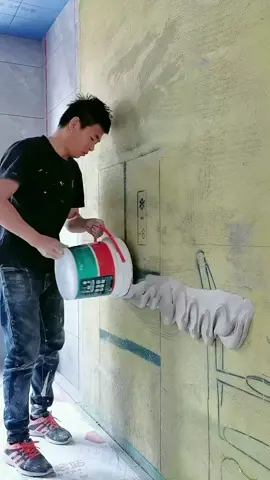 Applying plaster