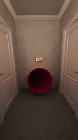 Would you trust this exit? 🛝 #backrooms #exit #liminalspaces #dream