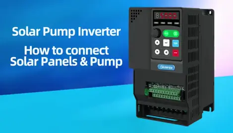 How to connect M-driver solar pump inverter