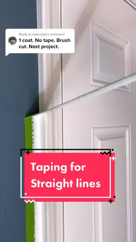 Replying to @opticdojo interior painting 🏠 straight transition lines from wall to trim or wall to ceiling for people with little painting experience! #fypシ #viralvideo #interiorpainting #TikTokTaughtMe #satisfying 