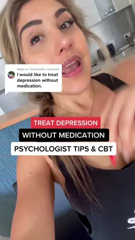 Replying to @Tinkerbell Can depression be treated without medication? Absolutely! But always speak to your clinician. #depressionanxiety #mdd #majordepressivedisorder #anxiety #MentalHealth #cbt #therapy #therapytiktok #psychology #psychologist #mindfoodsteph @Steph Georgiou - Psychologist 