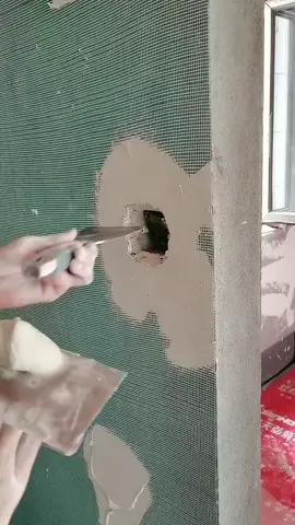 Applying plaster