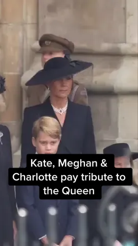 Kate, Princess of Wales, Meghan, Duchess of Sussex and Princess Charlotte all paid tribute to Queen Elizabeth II at her funeral wearing special pieces of jewellery. #emirateswoman #fashion #queenelizabeth 