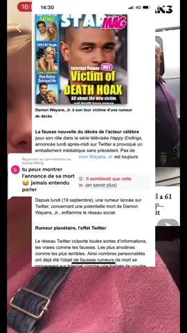 @🦋✨❤️MANDY❤️✨🦋 Réponse à @bobber45mg VOILA très cher ! 🤓🤓🤓 rumeur lancée sur Twitter 