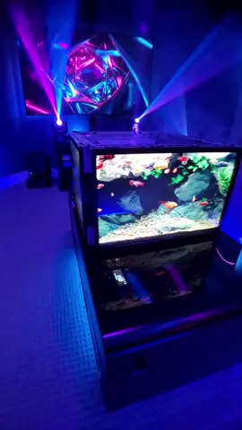 Goosebumps inducing vibes. Make the unreal, real. Who's coming to hang? #mancave #gameroom #gamer #gaming #GamingSetup #rgblights #rgb #setupgaming #ps5
