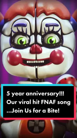 Can you believe it’s the five year anniversary of our #viral hit song #joinusforabite? ##fnaf##fivenightsatfreddy##fivenightsatfreddys##horrortok##gaming##jtmusic##horrorgame##remix##remastered##jtmachinimafeatandreastormkaden##andreastormkaden