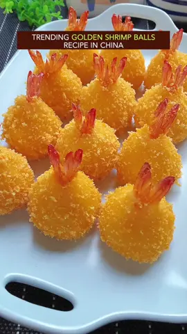 Deep fried golden shrimp balls recipe #EasyRecipe #chinesefood #tiktokfood #potato #shrimp
