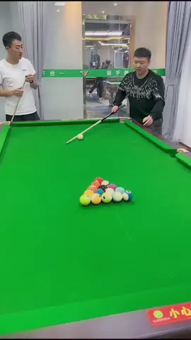The billiard cue method that fell from the sky#funny #billiards