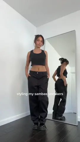 this is probably the msot modest outfit ive worn on this app #styling #sambas 
