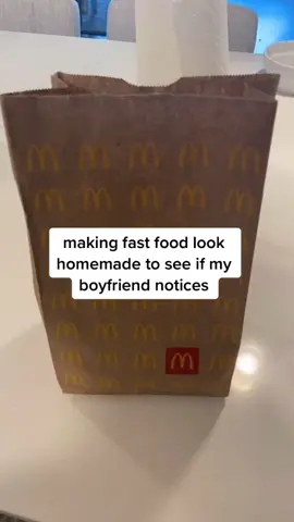 making fast food look homemade to see if he notices 😳 #couple #Relationship #tiktok #boyfriend #foryou #amaniandisrael 