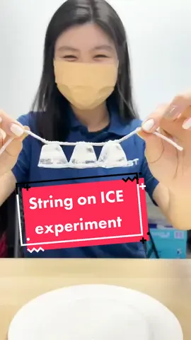 In the string on ice experiment we will be seeing how salt interacts with ice and making a string get attach to the ice. #science #scienceexperiments #scienceismagic #sciencefair #sciencefairideas #igcse #student #vbestmy